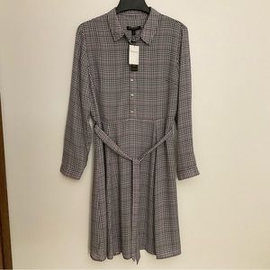 NWT Banana Republic women’s shirt dress size 14 long sleeve with belt